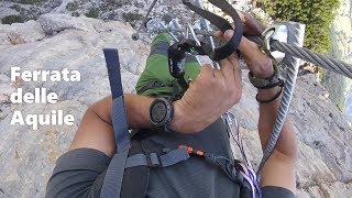 Ferrata delle Aquile  prima SCALA elicoidale HD p21 [upl. by Ihc]