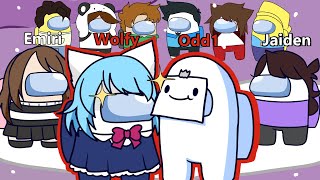 Odd1sOut and Wolfychu as Imposters Among Us Proximity Chat [upl. by Sirmons]