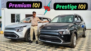 kia Carens Premium O vs Prestige O 🔥 variant comparison ✨ [upl. by Hough]