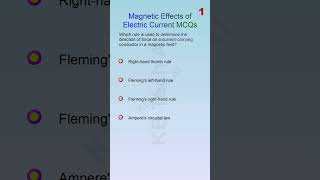 TOP 50 MCQ Magnetic Effects of Electric Current Part 66 [upl. by Hagile]