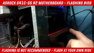 Asrock G41C GS flash bios  How to use Instant Flash feature [upl. by Irmine]