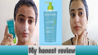 Bioderma Sebium Gel Maussant Review  Face wash for Oily and Combination Skin  Khushi Kaur [upl. by Esten]