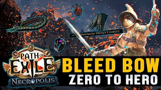 Bleed Bow Gladiator  From Zero to Hero  SSF Journey  Part 2  Path of Exile 324 [upl. by Esiole274]