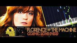 Florence  the Machine  Cosmic Love FULL MIDI  PIANO  CHORDS [upl. by Jinny82]