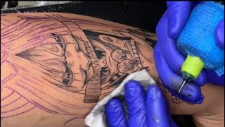 🔥COMO TATUAR puntillismo de arrastre  COMO TATUAR LÍNEAS [upl. by Helsie]