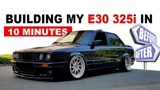 Building an E30 325i mtech2 in 10 Minutes  Transformation [upl. by Magdalen]