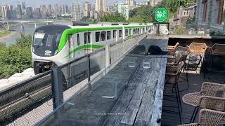 The Largest Monorail System in the World Chongqing China 2023 重庆单轨列车 [upl. by Nehgem]