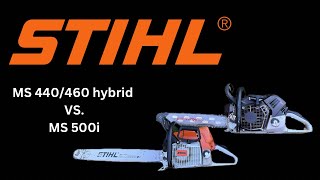 Stihl MS 500i vs MS440 [upl. by Aihtebat]