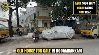 ID 1939  Old House For Sale in Kodambakkam  North Facing  Approved Property  40 Ft Road [upl. by Otcefrep]