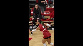 Badgers Pick Up the Win vs Indiana  Wisconsin Volleyball [upl. by Perri676]