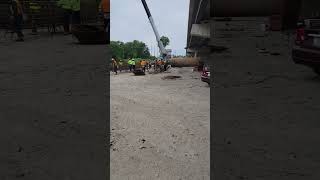 local 22 ironworkers tieing rebar  white river I465 Indianapolis [upl. by Odicalp543]