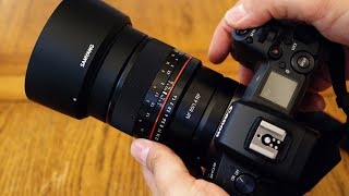 Samyang MF 85mm f14 for Canon RF and Nikon Z lens review with samples [upl. by Sirrad]