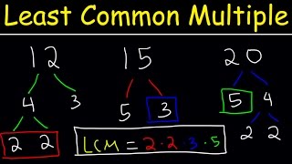 How To Find The LCM of 3 Numbers  Plenty of Examples [upl. by Noraed]