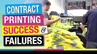 Contract Screen Printing Vlog and Difficulties with Mesh Safety Vests [upl. by Enrahs916]