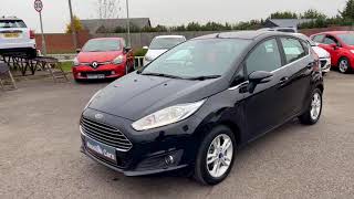 Ford Fiesta 10T EcoBoost Zetec Euro6 ss 5dr ND15KZL 2015 15 40690 miles Black 1owner FOR SALE [upl. by Hepsoj]