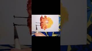 Watercolor tree painting paint short video  ytshorts shortsvideo artpalettebytehmina [upl. by Thisbee193]