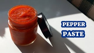 PEPPER PASTE  QUICK amp EASY RECIPE [upl. by Nirej]