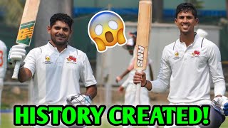 HISTORYNo10 amp No11 Both CENTURY 😱 Tushar Deshpande amp Tanush Kotian Ranji Trophy Cricket News [upl. by Aeynod]