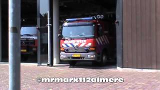 BRANDWEER LAREN NH RUKT MET PRIO 1 UIT VOOR EEN OMS ALARM IN EEMNESUTRECHT [upl. by Dloniger425]