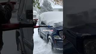 Snow Blower Brilliance  Clearing Cars with a Toro Leaf Blower [upl. by Billie]