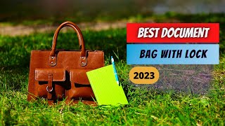 ✅ Top 5 Best Document Bag With Lock  Fireproof Document Bag  2023 Buying Guide [upl. by Garlaand]