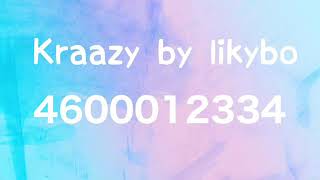 KRAAZY ROBLOX ID  2020 ROBLOX ID RAP [upl. by Narot]