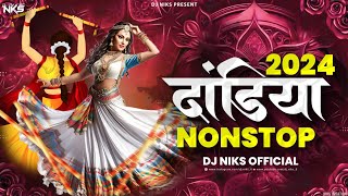 Dandiya Song 2024  Navratri Song  Garba Song  Nonstop Dandiya Song  Hindi Garba Song  Dj Niks [upl. by Nilyak]