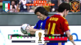 Italia 2006 Vs Spagna 2010 • Final FIFA World CUP • PES 2021 [upl. by Nabatse622]