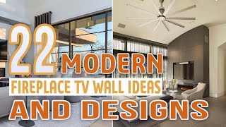 22 Modern Fireplace TV Wall Ideas and Designs [upl. by Jamal]