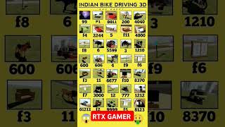 🤫😔New got cheats code in indian bike driving 3D game 🤤🥲🥰 [upl. by Lietman]