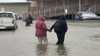 High winds and storm surge cause flooding and damage across western Alaska [upl. by Klos]