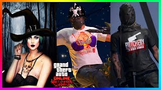 UNLOCK Rare Halloween Outfits NEW Horror Masks FREE Clothing GTA 5 DLC 2024 GTA Online Update [upl. by Liva]