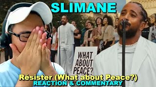 Slimane  Résister What about Peace REACTION [upl. by Foster]