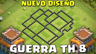 DISEÑO GUERRA TH 8 ANTI DRAGONES  CLASH OF CLANS [upl. by Kale]