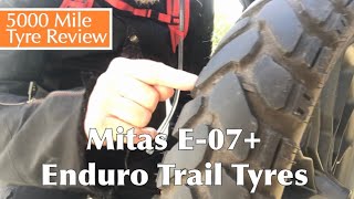 Honda CB500X  Mitas E07 Enduro Trail Tyres  5000 Mile Review [upl. by Boyd]