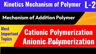 Mechanism Of Cationic PolymerizationMechanism of Anionic Polymerization For BSc Students [upl. by Bussy]