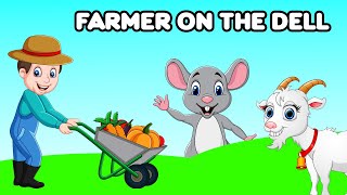 The Farmer In The Dell With Lyrics And Actions  Nursery Rhymes Box  Nursery Rhymes Songs [upl. by Supat]