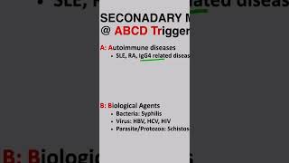 Membranous Nephropathy Easy Mnemonics nephroticsyndrome nephrology nephron shorts [upl. by Temple]