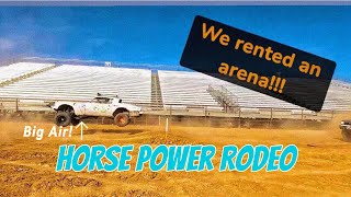 Horsepower Rodeo Barrel Racing Our Tuff Trucks [upl. by Llewxam755]