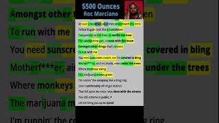 500 Ounces  Roc Marciano Rhymes Highlighted [upl. by Lally]