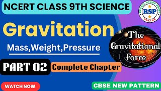 Gravitation Class 9th  NCERT Science Classes  Part 02  Physics One Shot Video cbse ncert [upl. by Agbogla486]