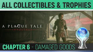 A Plague Tale Innocence  All Collectibles and Trophies 🏆  Chapter 6 Damaged Goods [upl. by Temirf]