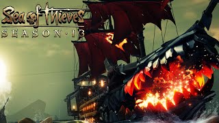 Sea of Thieves Season 13 Burning Blade amp Skeleton Camps Gameplay Walkthrough [upl. by Eustashe]