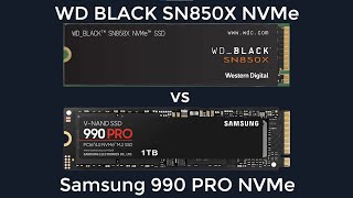 Samsung 990 PRO vs WD BLACK SN850X Bench Test  SSD M2 NVMe [upl. by Niahs847]