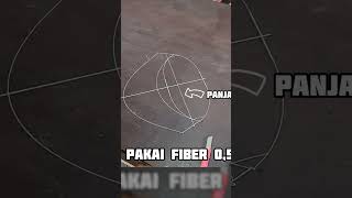 CARA MEMBUAT GAPANGAN PEGON MINI FULL FIBER [upl. by Einnij333]