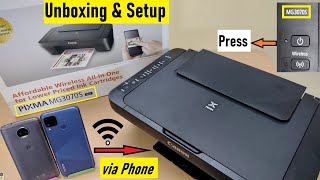 Canon Pixma MG3070s AllinOne Wireless WiFi Printer Unboxing  Best for Home amp Office Hindi [upl. by Ellehcear]