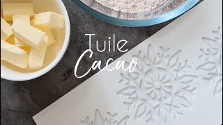 Recette tuiles dentelle au chocolat  SCRAPCOOKING® [upl. by Troxell]