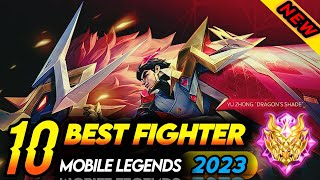 10 BEST FIGHTER IN MOBILE LEGENDS 2023 UPDATE S30  Mobile Legends Best Hero [upl. by Stodder814]