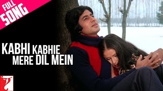 Kabhi Kabhie Mere Dil Mein Song  Amitabh Bachchan Rakhee  Mukesh  Khayyam  Sahir Ludhianvi [upl. by Aicela]