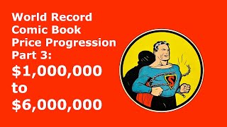 World Record Comic Book Price Progression Part 3 1000000 to 6000000 [upl. by Vachel938]